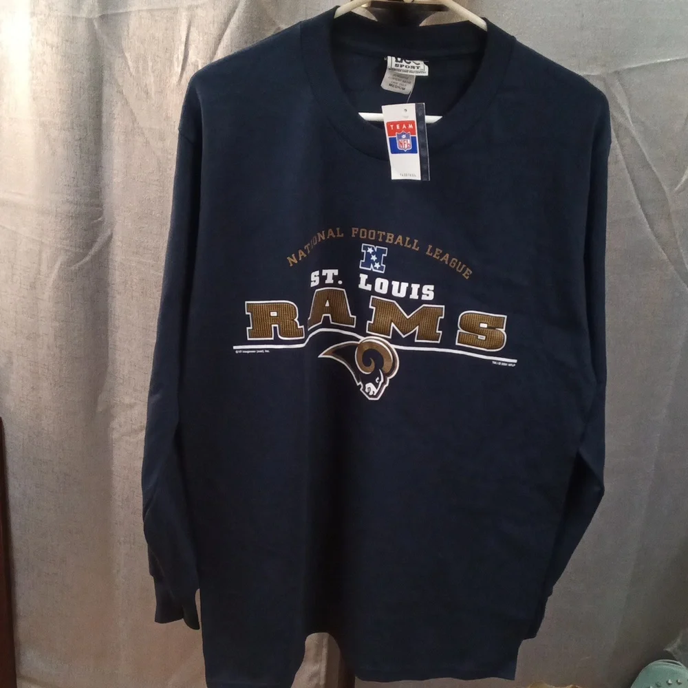 NFL Rams Long Sleeve Shirt Size Medium - Picture 3 of 4